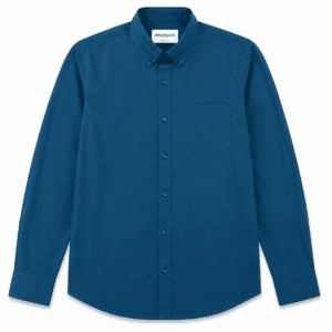 Camisa Hombre Manga Larga Amplia — Lisa Azufre – Regular