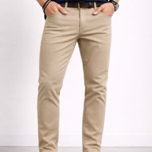 PANTALON DE GABARDINA BEIGE