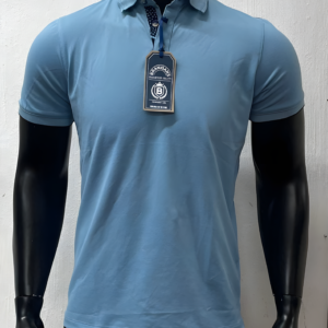 Playera Tipo Polo Azul