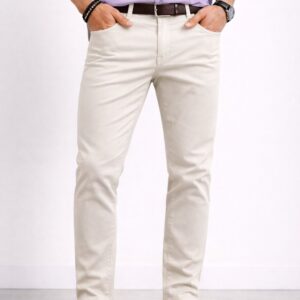 PANTALON DE GABARDINA HUESO