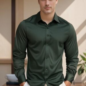 Camisa Slim Manga Larga