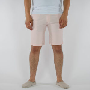 BERMUDA DE GABARDINA SLIM ROSA
