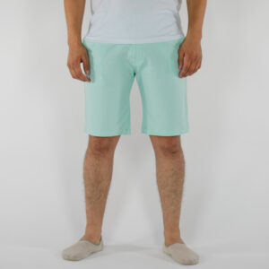 BERMUDA DE GABARDINA SLIM AQUA
