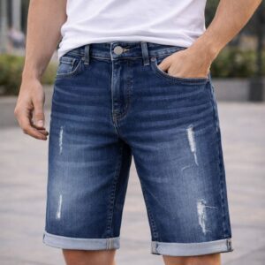 BERMUDA DE MEZCLILLA SLIM