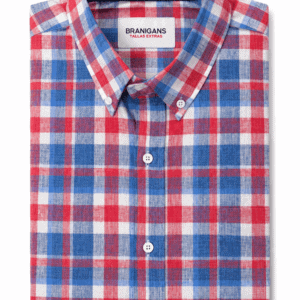 Camisa Hombre Manga Corta Talla Extra — Cuadros Bicolor