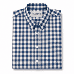Camisa Hombre Manga Larga Talla Extra — Cuadro Azul