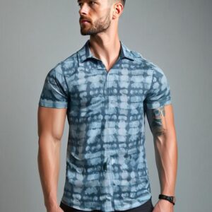Camisa Slim Manga Corta