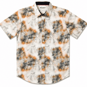 Camisa Hombre Manga Corta Slim — Verano Amarillo