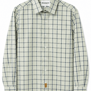 Camisa Hombre Manga Larga Cuadros – Verdes Seco – Corte Slim