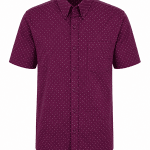 Camisa Hombre Manga Corta Amplia — Corbatera vino