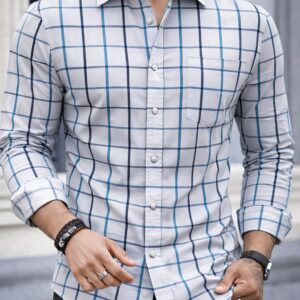 Camisa Slim Manga Larga