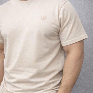 Playera Cuello Redondo Beige