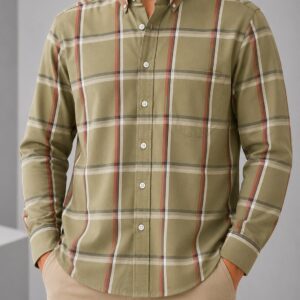 Camisa Regular Verdosa