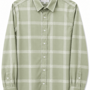 Camisa Hombre Manga Larga Cuadros – Grande Verdes – Corte Slim