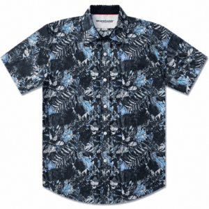 Camisa Hombre Manga Corta Slim — Verano Flores