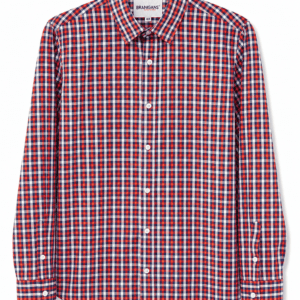 Camisa Hombre Manga Larga Cuadros – Berenjena – Corte Slim