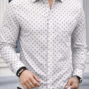Camisa Slim Manga Larga