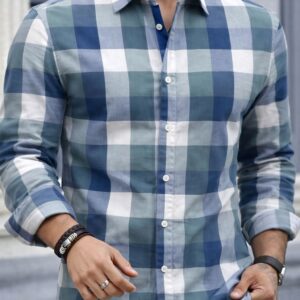 Camisa Slim Manga Larga