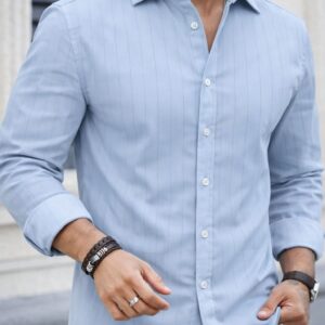 Camisa Slim Manga Larga
