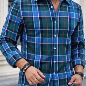 Camisa Slim Manga Larga