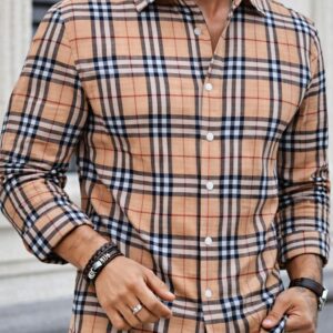 Camisa Slim Manga Larga