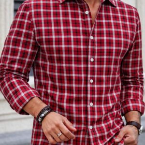 Camisa Slim Manga Larga
