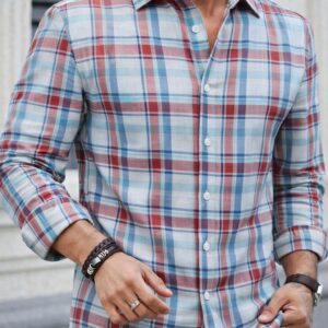 Camisa Slim Manga Larga