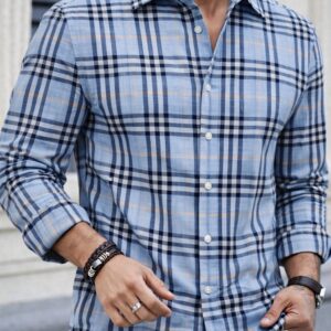Camisa Slim Manga Larga