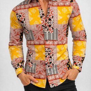 Camisa Slim Manga Larga