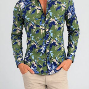 CAMISA SLIM MANGA LARGA