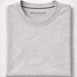 Playera Cuello Redondo Hombre Talla Extra — Gris — 2XL a 5XL