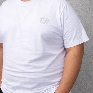 Playera Cuello Redondo Blanca T/E