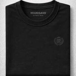 Playera Cuello Redondo Hombre Talla Extra — Negra — 2XL a 5XL