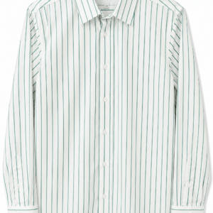 Camisa Hombre Manga Larga Rayas – Verdes – Corte Slim