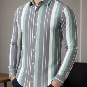 Camisa Slim Manga Larga