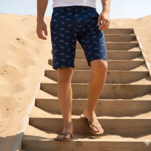 BERMUDA DE GABARDINA ESTAMPADA