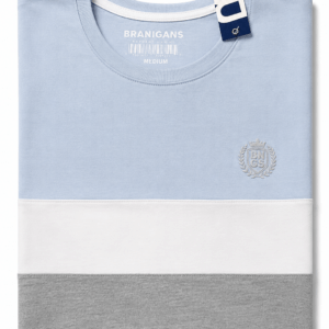 Playera Cuello Redondo Hombre — Tri Azul— Corte Slim