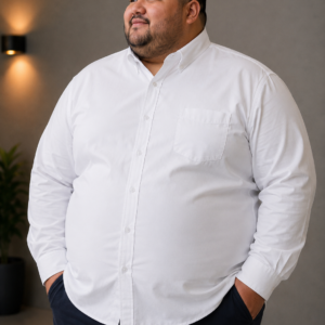 Camisa Talla Extra Lisa Blanca