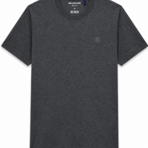 Playera Cuello Redondo Hombre — Gris Obscuro— Corte Slim