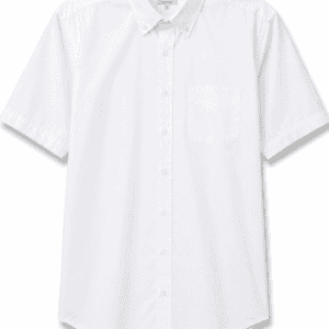 Camisa Hombre Manga Corta Amplia — Lisa Blanca
