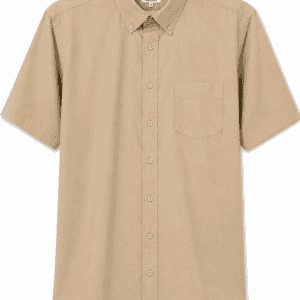 Camisa Hombre Manga Corta Amplia — Lisa Oro